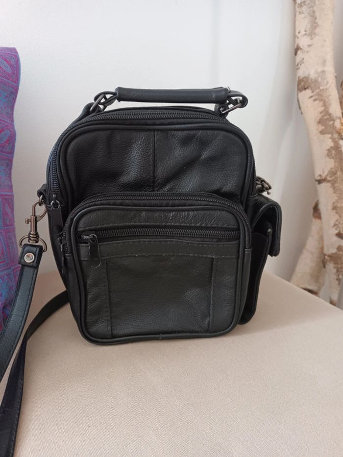 Ancien sac multipoches avec bandoulière - photo numéro 3