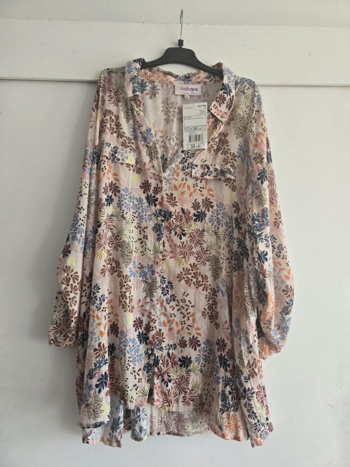 Chemise / Tunique légère toscane taille 5 neuve - photo numéro 4