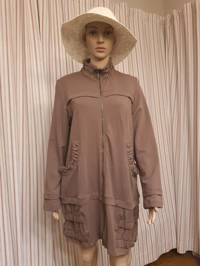 Pardessus Areline marron taille 4 (fr 42) neuf - photo numéro 3