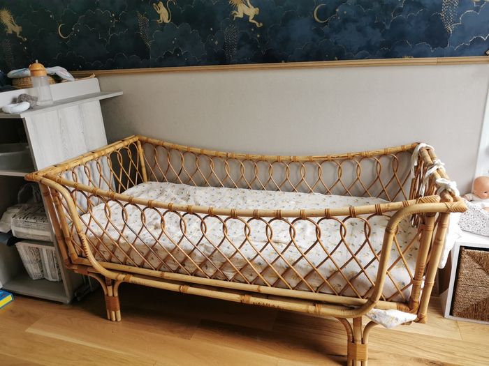 Lit banquette rotin - photo numéro 2