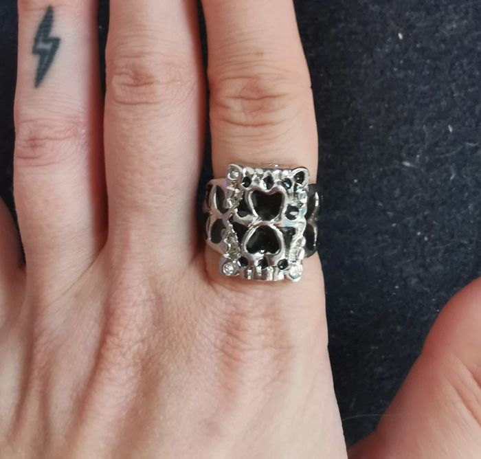 Bague carrée fantaisie