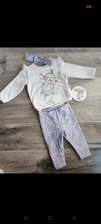 Magnifique ensemble mi saison bambie Disney avec bandeau couleur lila 🤟