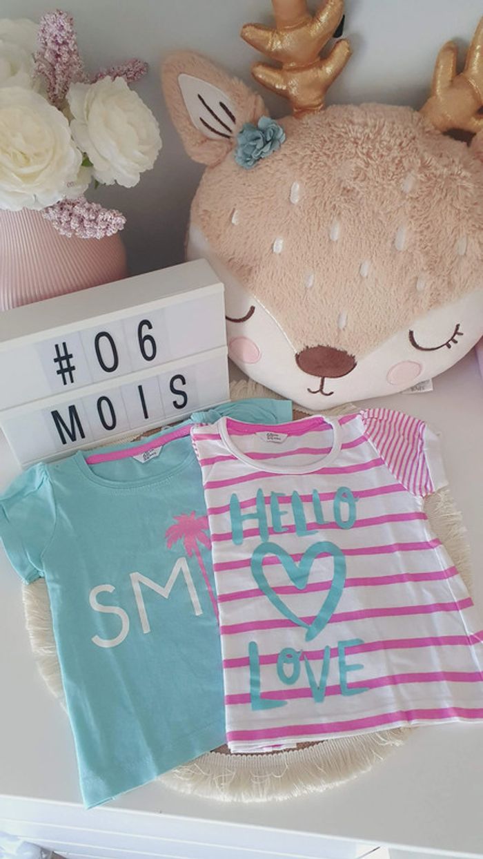 Lot Tshirt Fille 6 mois