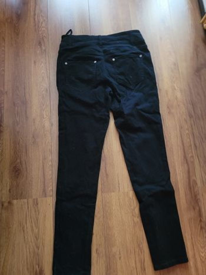 Pantalon noire avec fermeture originale taille 36 - photo numéro 3