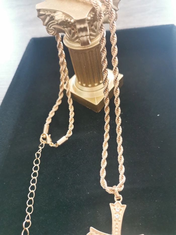 Collier et pendentif spirituel croix chrétienne - photo numéro 3