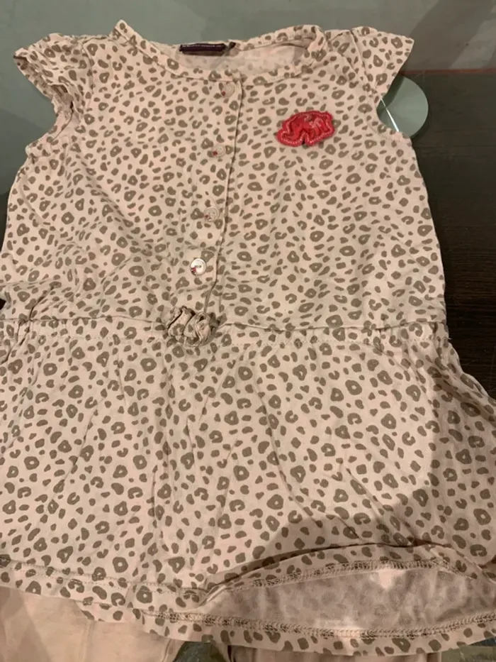 👶 Ensemble Sergent Major – Robe tunique + legging – Taille 18 mois – Très bon état - photo numéro 2