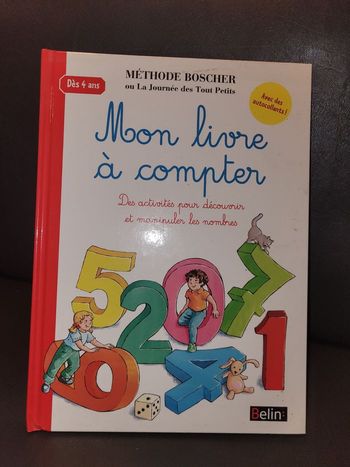 Mon livre à compter méthode Boscher dès 4 ans 