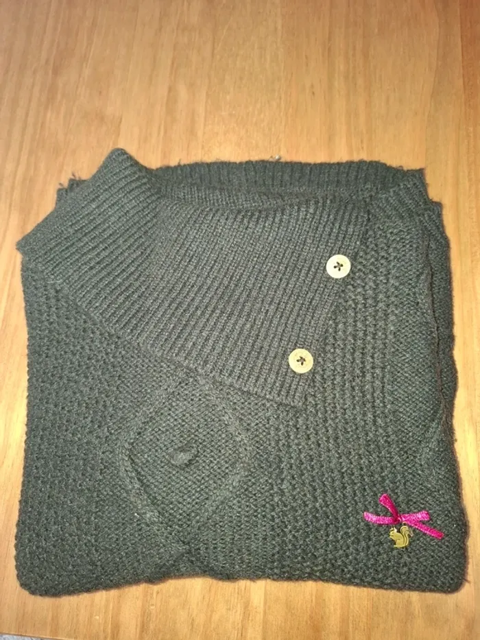 Poncho Marron Sergent Major 8/10 ans - photo numéro 2