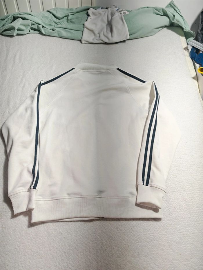Élégante veste de survêtement Fred Perry taille L Femme, couleur blanc crème. - photo numéro 4