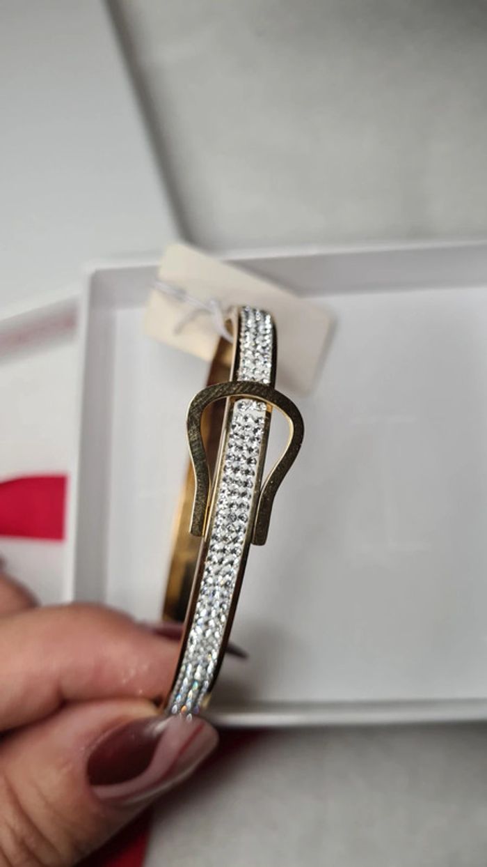 Bracelet acier inoxydable strass - photo numéro 3