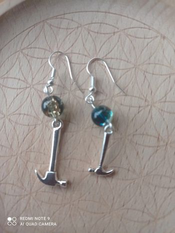 Boucles d'oreilles marteau 🔨