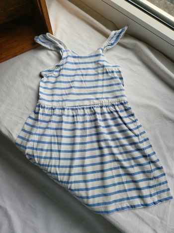 Robe courte rayée bord de mer plage vacances 4 ans