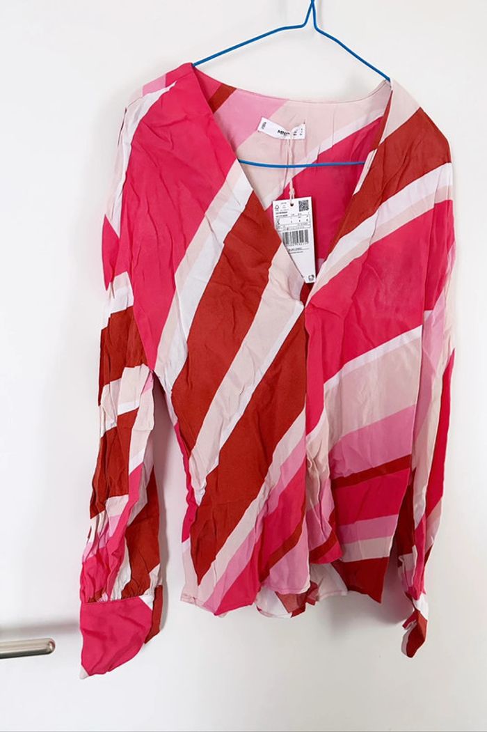 Blouses à rayures colorées - Mango