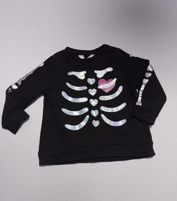 Sweat "squelette" H&M 3/4 ans