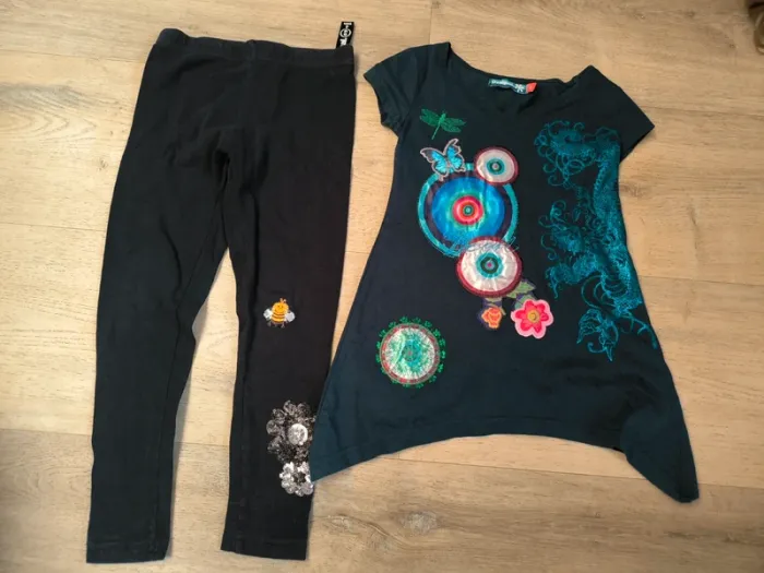 Ensemble tunique et leggins Desigual 4 ans