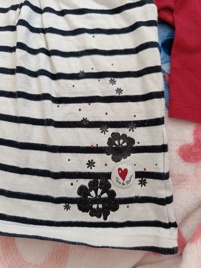 T-shirt manche longue terre de marin taille 12 mois - photo numéro 2