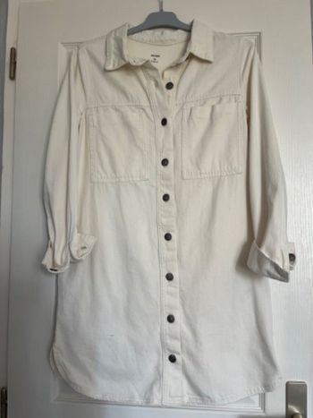 Robe en jean blanc