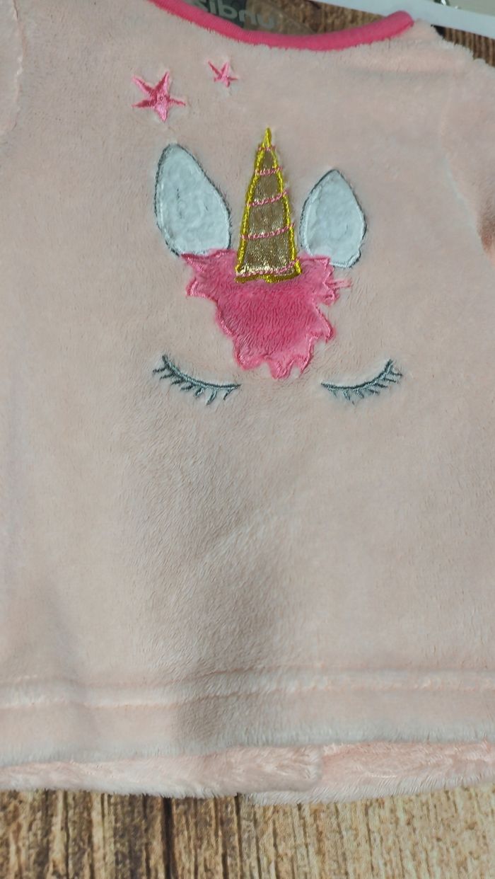 Haut pull polaire licorne - photo numéro 2