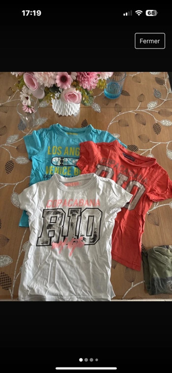 Lot de t-shirt 5 ans