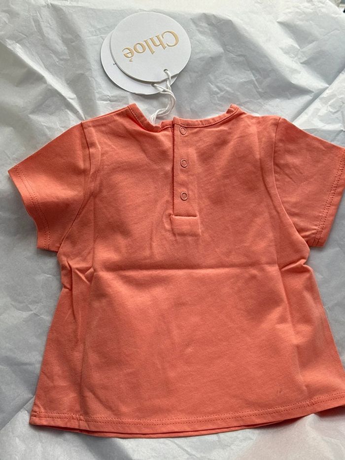 T-shirt pour bébé fille 6 mois Chloé - photo numéro 4