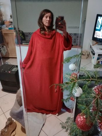 Plaid a enfiler rouge c62