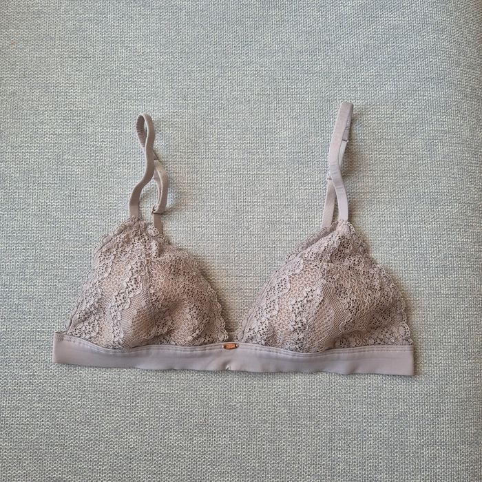 Soutien gorge triangle coque fine creme taupe - Etam - Taille 90C