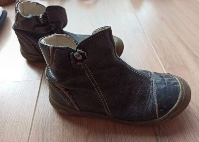 bottines noires fermeture éclair Bellamy pointure 25