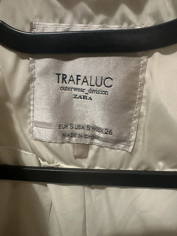 Doudoune Zara blanc cassé avec fourrure amovible - photo numéro 5
