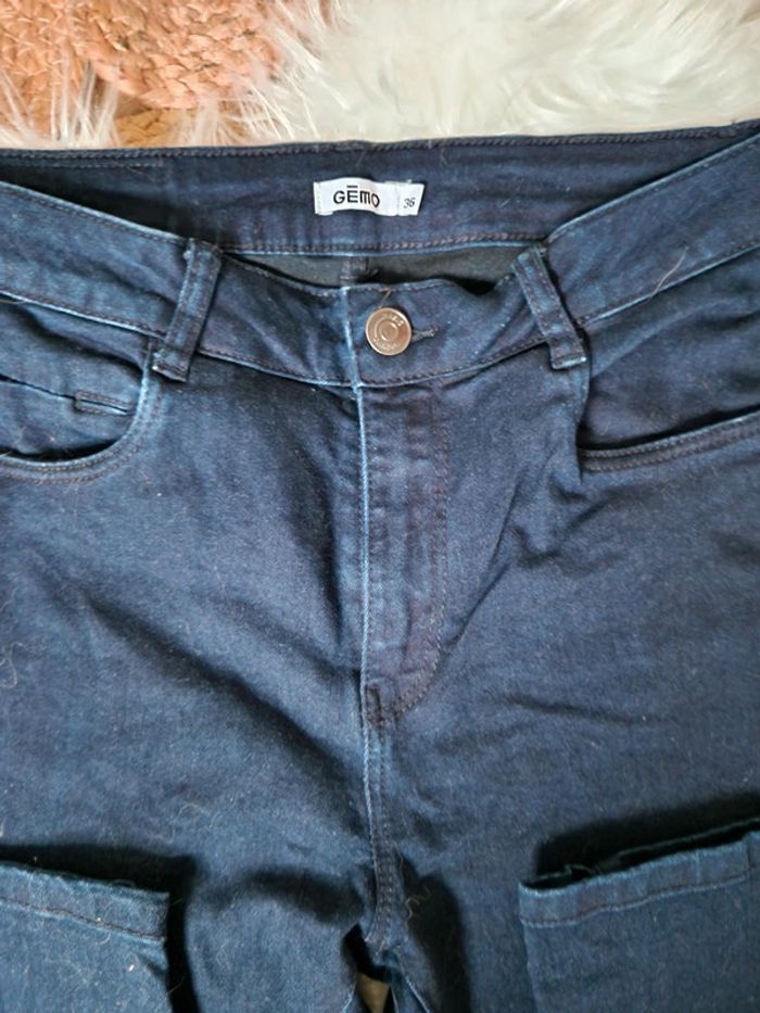 Jeans bleu marine Gémo taille 36 - photo numéro 2