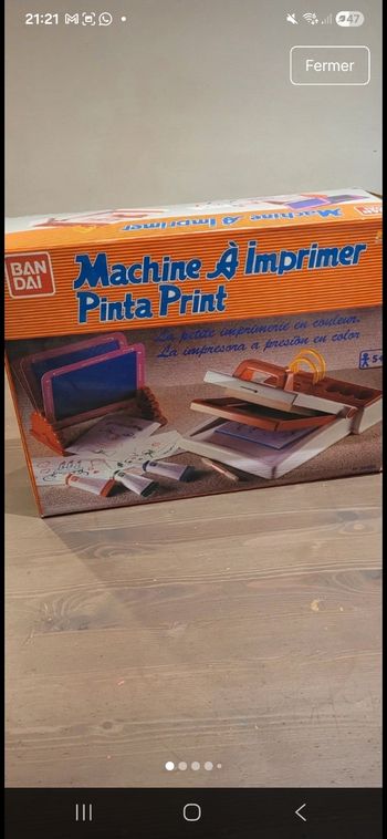 Machine à imprimer vintage bandai