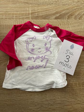 Tee shirt ours Benetton t.3m