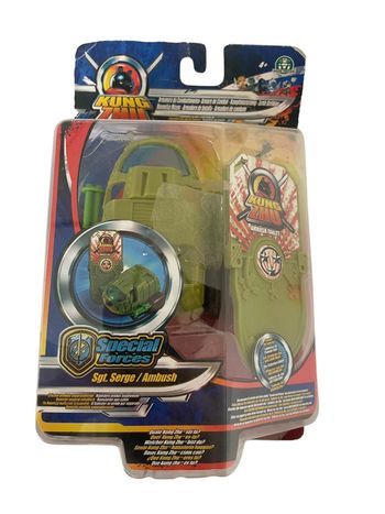 Figurine Kung Zhu Ninja Warriors Sgt.Serge / Ambush armure de combat Giochi Preziosi neuf