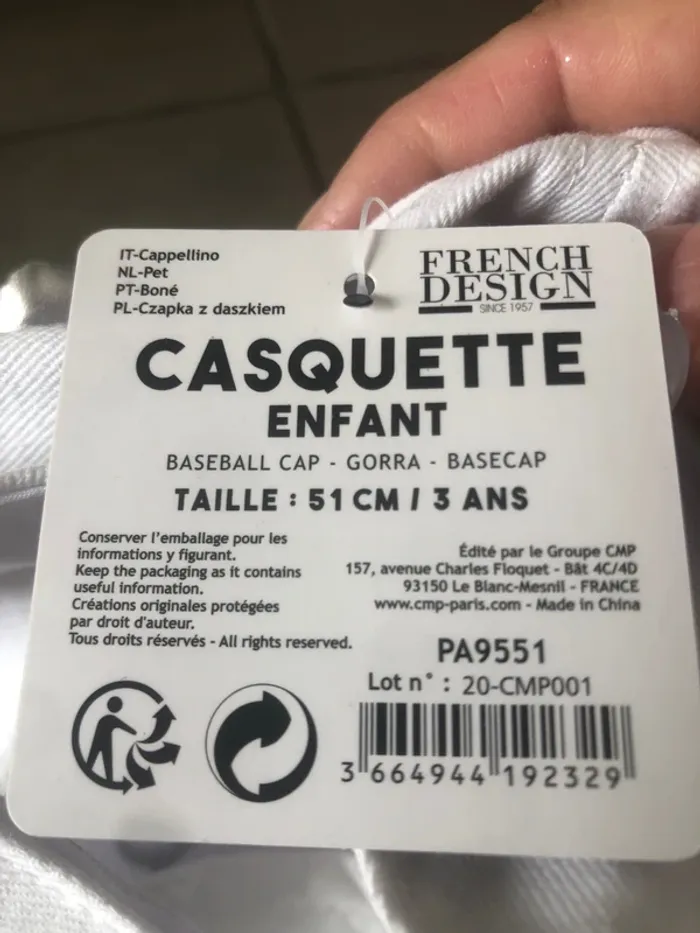 Casquette licorne T51 3 ans neuf 🧢🦄 - photo numéro 4