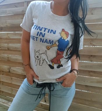 Tee-shirt vintage Tintin au Vietnam