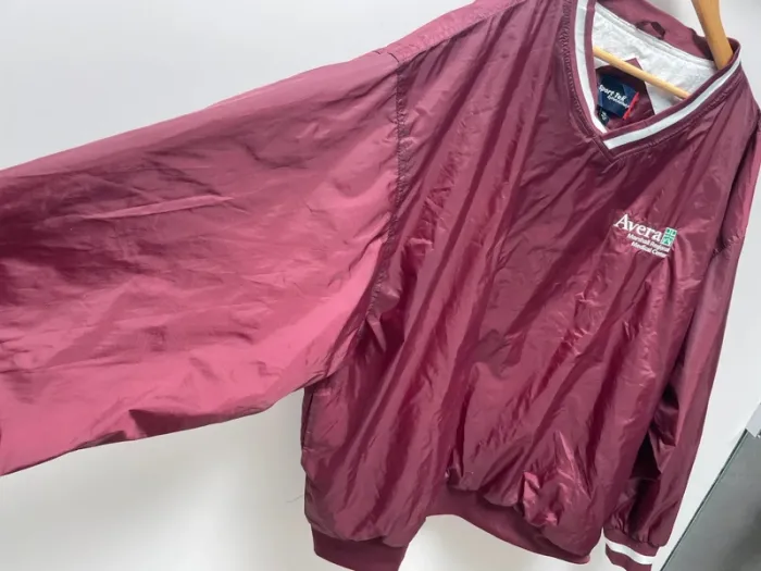 Vintage Workwear Nylon Pullover Burgundy 3XL Mens - photo numéro 7