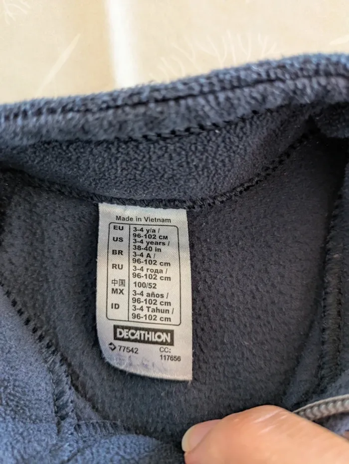 Sweat zippé 3 ans garçon - photo numéro 6