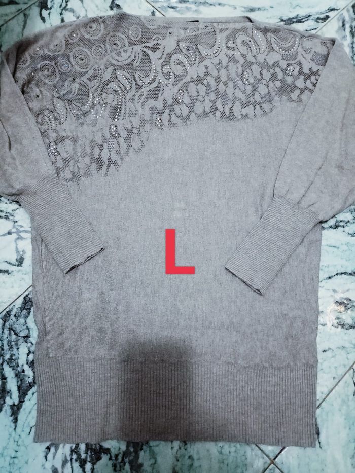 Maglione con intarsi L