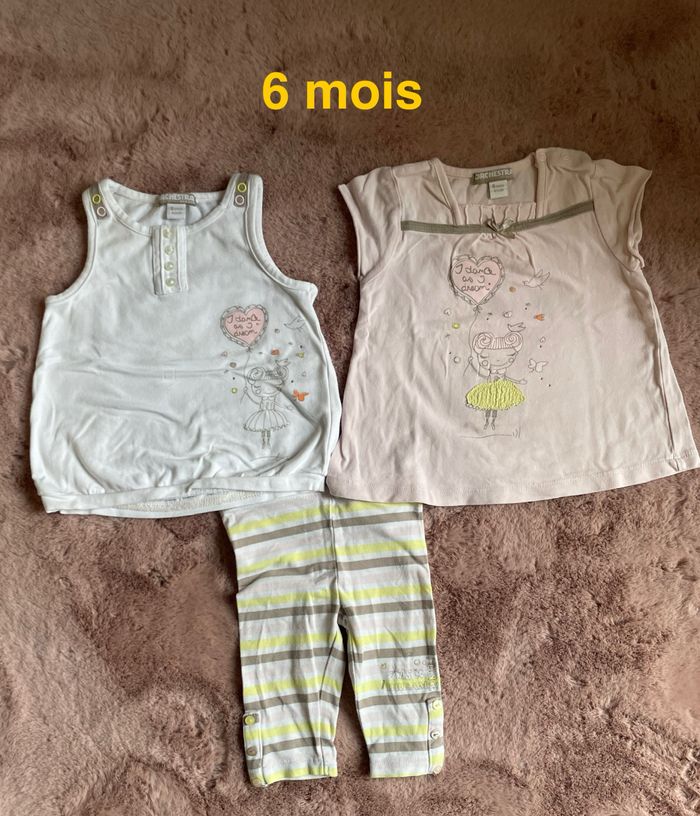 Ensemble fille 6 mois