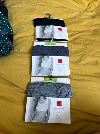 Lot de 3 brassières sans couture femme L/XL sensabelle