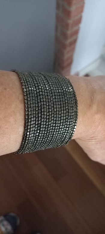 Bracelet Manchette/ Argent vieilli