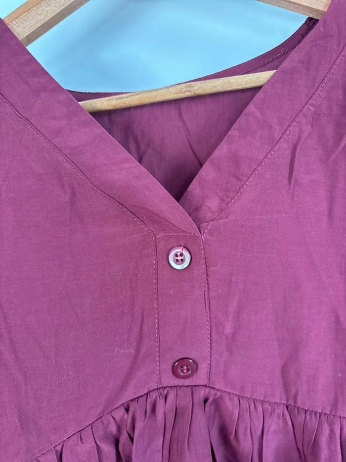 Blouse bordeaux - photo numéro 3