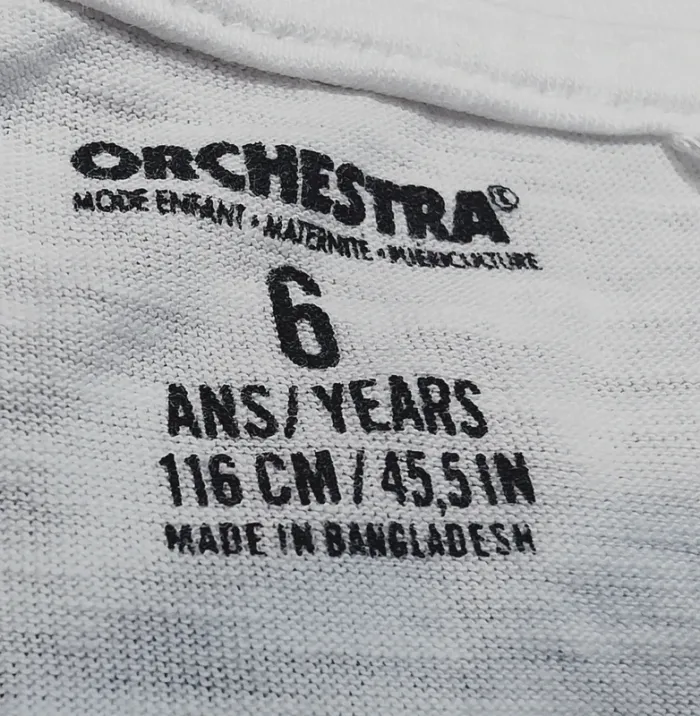 T-shirt Girafe Orchestra 6 ans - photo numéro 3