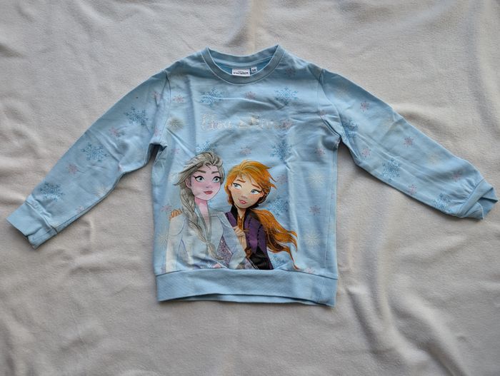 Sweat bleu ciel Reine des neiges - 5A - Disney FROZEN
