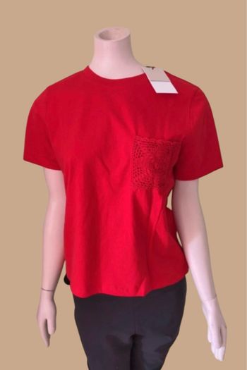 Tee-shirt MC femme Only – Taille L (42) – Rouge – Neuf avec étiquette
