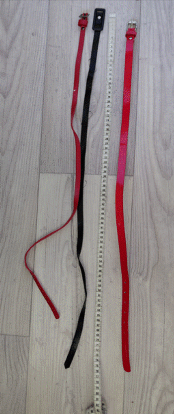 Lot 3 ceintures fille environ 75 cm