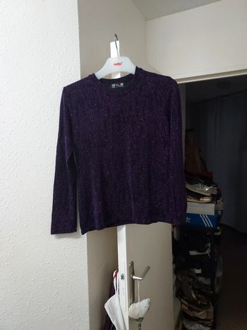 Tee-shirt pailleté femme L