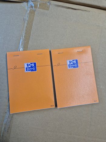 Lot 2 petits carnets Oxford A6