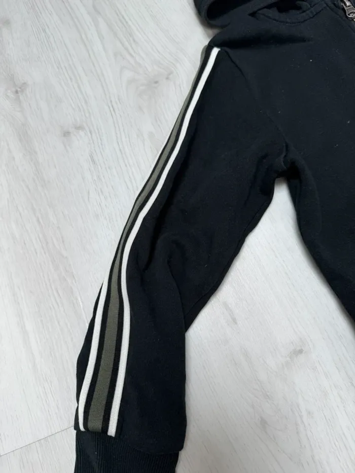 Sweat zippé noir 6 ans - photo numéro 2