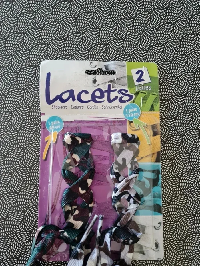 Lot lacet camouflage - photo numéro 2