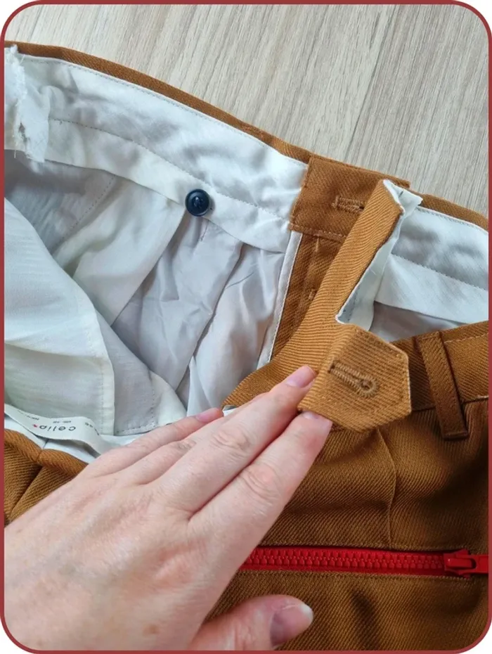Pantalon marron de cérémonie Homme Celio Taille 46 - photo numéro 4